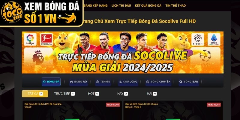 Giới thiệu về chuyên trang Socolive uy tín