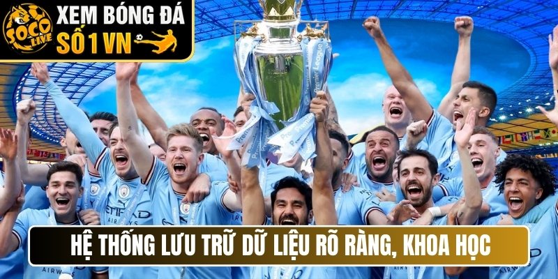 Hệ thống lưu trữ dữ liệu rõ ràng, khoa học